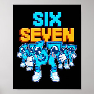 Affiche 67 Six Seven Drôle de Brainrot Italien Enfants Jeu