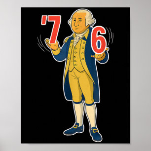 Affiche 67 Six Seven Drôle George Washington Meme