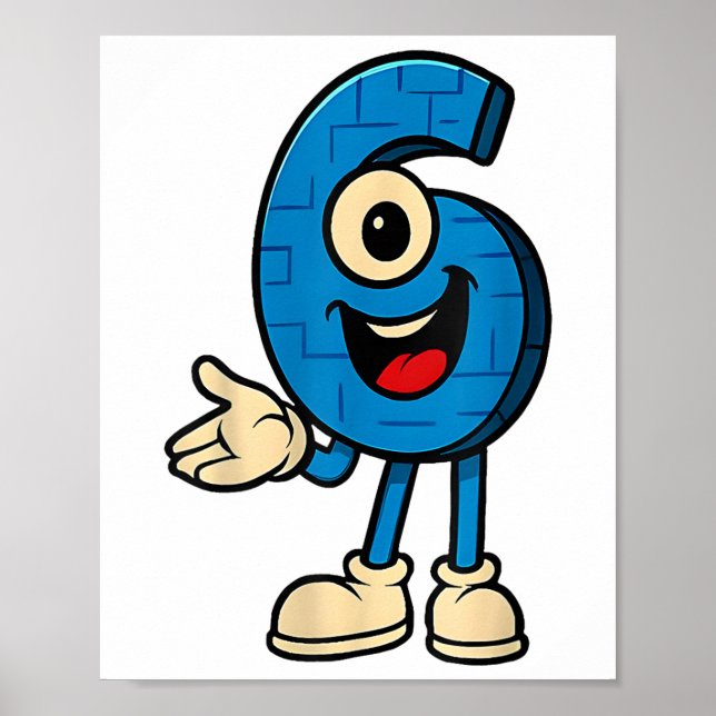 Affiche 67 Six Seven Drôle Italien Brainrot Enfant Gaming  (Devant)