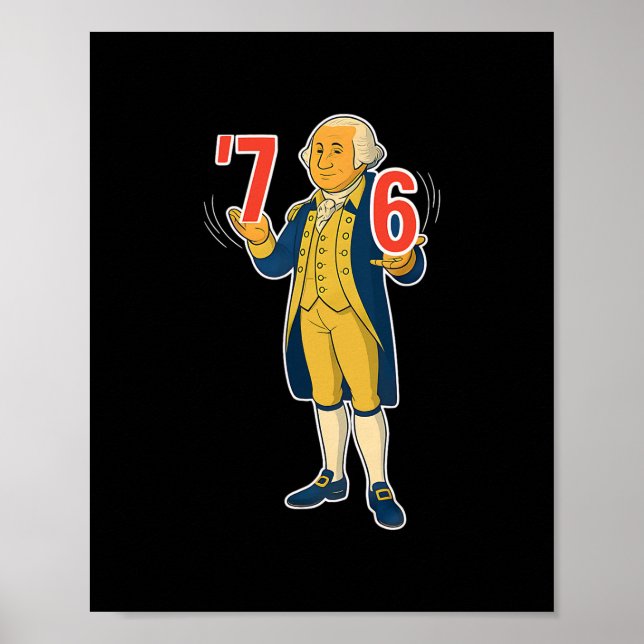 Affiche 67 Six Seven Funny George Washington Meme  (Devant)