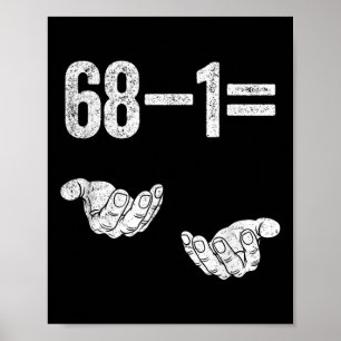 Affiche 67 Six Seven Mathématiques Mathématiques Brainrot