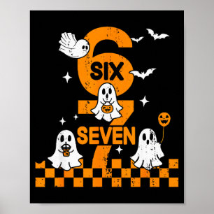 Affiche 67 Six Seven Mème 6 7 Costume de Halloween assorti