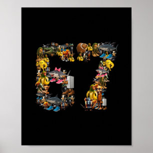 Affiche 67 Six Seven Meme d'anniversaire Viral Brainrot it
