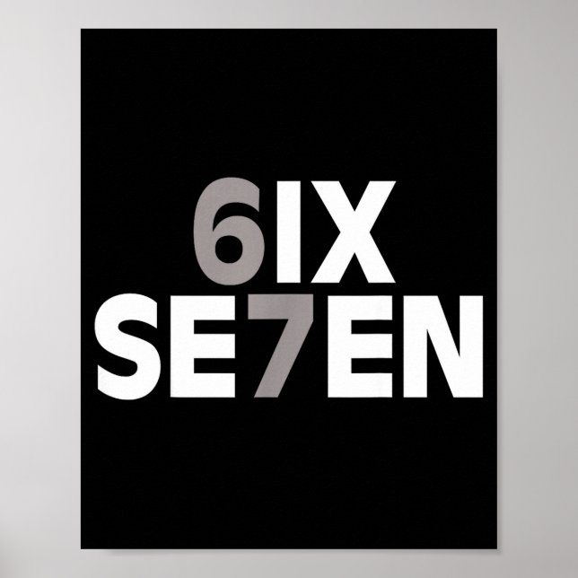 Affiche 67 Six Seven Mème Drôle Gen Alpha Argot Adolescent (Devant)