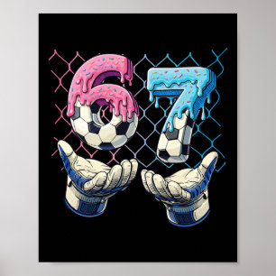 Affiche 67 Six Seven Mème Enfants Garçons 67 Football Drôl