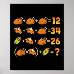 Affiche 67 Six Seven Mème Équation De Maths De Thanksgivin