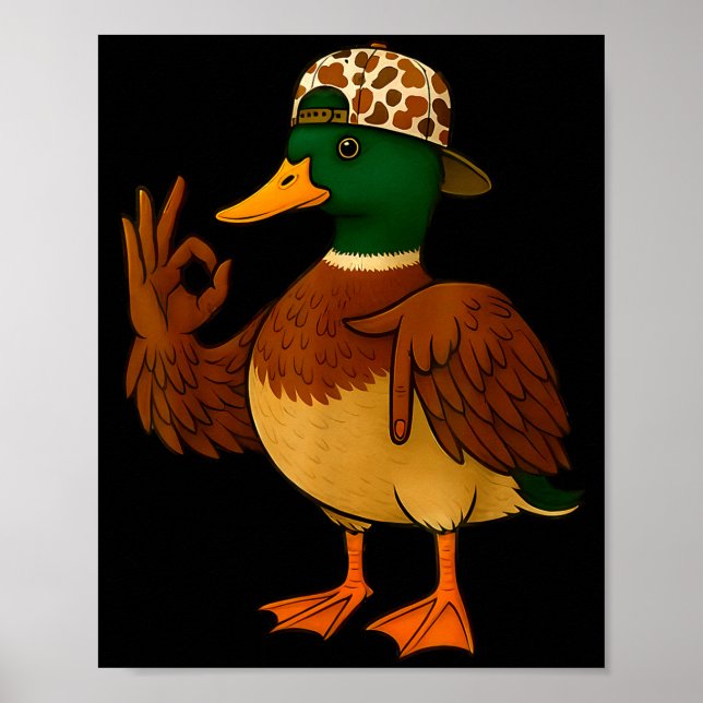 Affiche 67 Six Seven Meme Mallard Duck Hunting Season Boy  (Devant)