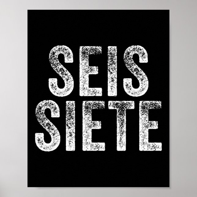 Affiche 67 Six Seven Seis Siete Noël Spanish Brainrot (Devant)