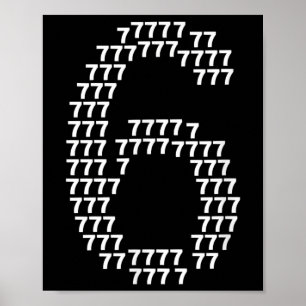 Affiche 67 Sixty Seven Drôle 6 7 Mème Déguisement Hallowee