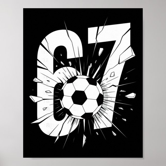 Affiche 67 Soccer Six Seven 6 7 Meme 67 _2  (Devant)