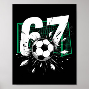 Affiche 67 Soccer Six Seven 6 7 Mème 67 Pour Garçons Homme