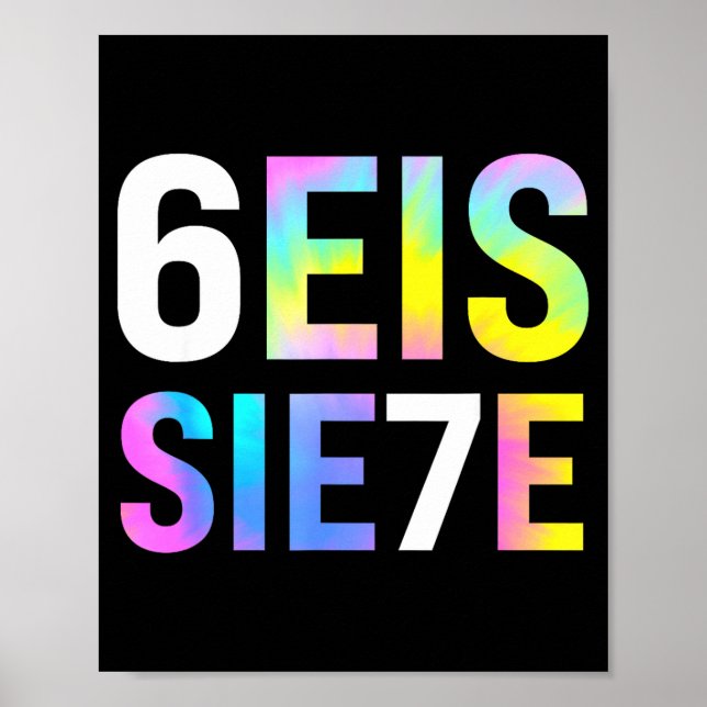 Affiche 67 Spanish Meme Seis Siete Six Seven Funny Spaniea (Devant)