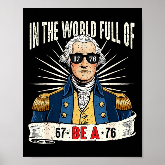 Affiche 67 To 76 Funny George Washington History Meme  (Devant)