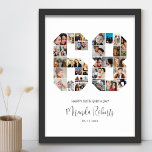 Affiche 68e anniversaire Numéro 68 Photo personnalisée Col<br><div class="desc">Célébrez le 68ème anniversaire avec cette affiche photo-collage personnalisée numéro 68. Ce cadeau personnalisable est également parfait pour un anniversaire mariage. C'est une excellente façon de présenter des souvenirs précieux de votre vie de mariage et de marié. L'affiche comporte un collage de photos qui capturent ces moments spéciaux, et il...</div>
