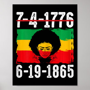 Affiche 6-19-1865 Mois de l'histoire des Noirs afro-améric