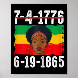 Affiche 6-19-1865 Mois de l'histoire des Noirs afro-améric
