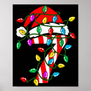 Affiche 6 7 67 Mème Six Sept Bonbon Noël Drôle Couple