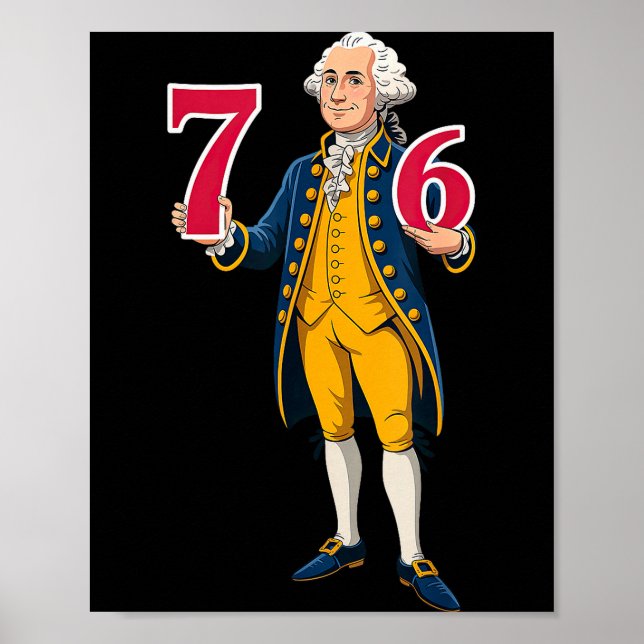 Affiche 6 7 7 6 George Washington Six Sept  (Devant)