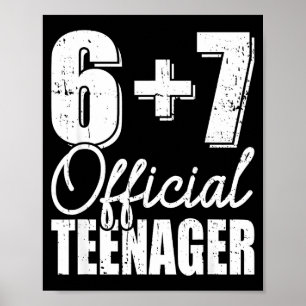Affiche 6 + 7 adolescent 13e anniversaire