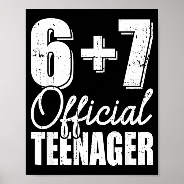 Affiche 6 + 7 adolescent 13e anniversaire  (Devant)
