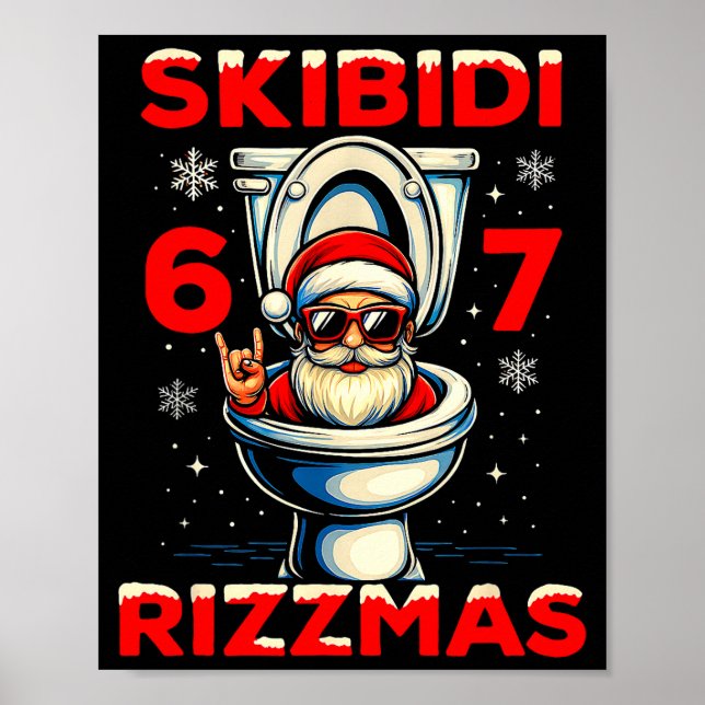 Affiche 6-7 Argot de meme Noël Sympa Mauvais 67 Drôle  (Devant)