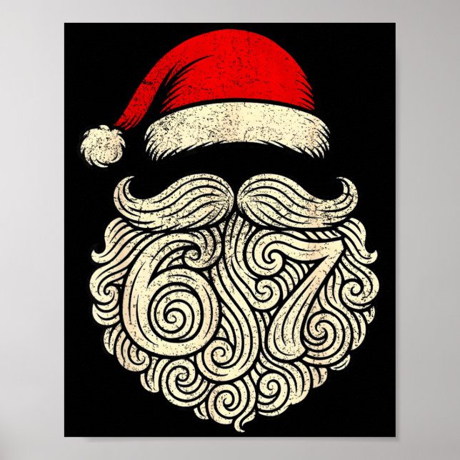 Affiche 6 7 Christmas 67 Santa Six Seven Christmas Boys Te (Devant)