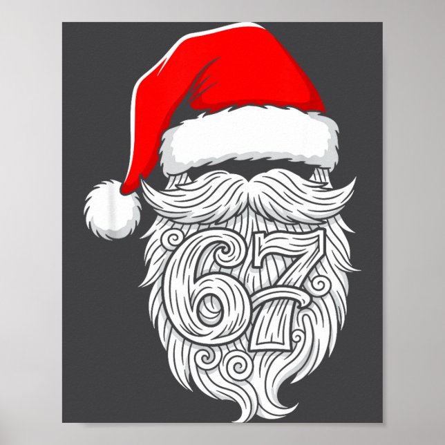 Affiche 6 7 Christmas 67 Santa Six Seven Christmas Boys Te (Devant)