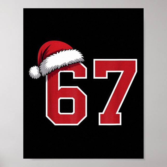 Affiche 6 7 Christmas 67 Santa Six Seven Funny Christmas B (Devant)