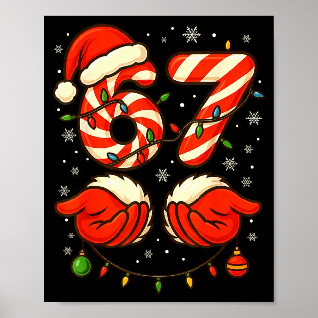 Affiche 6-7 Christmas Squad Funny 67 Six Seven Meme Xmas 6 (Devant)