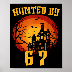Affiche 6 7 halloween 67 mème six sept fantôme génération 