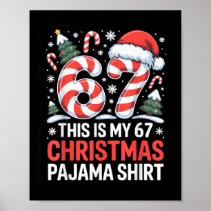 Affiche 6-7 Mème Gen Alpha C'est Mon Pyjama De Noël 67