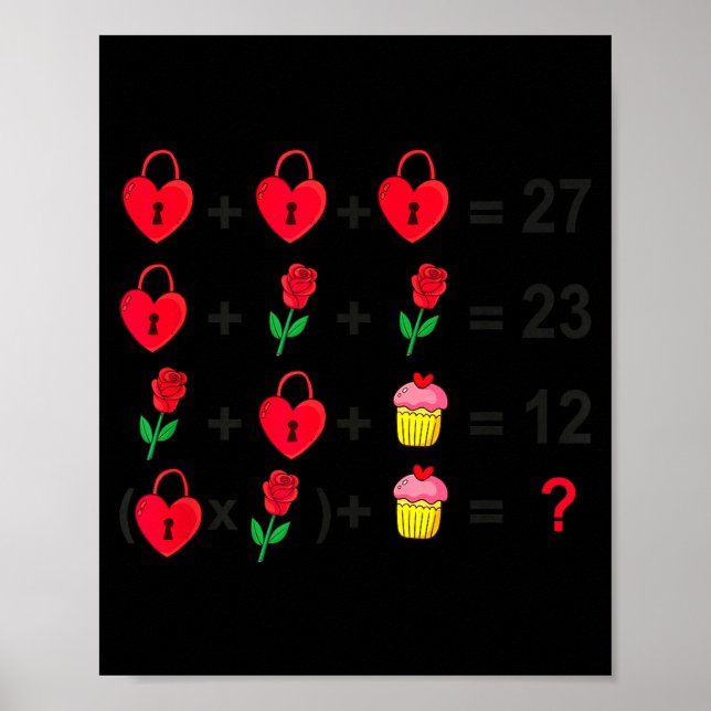 Affiche 6 7 Mème Six Sept Saint-Valentin 67 Faites Le Calc (Devant)