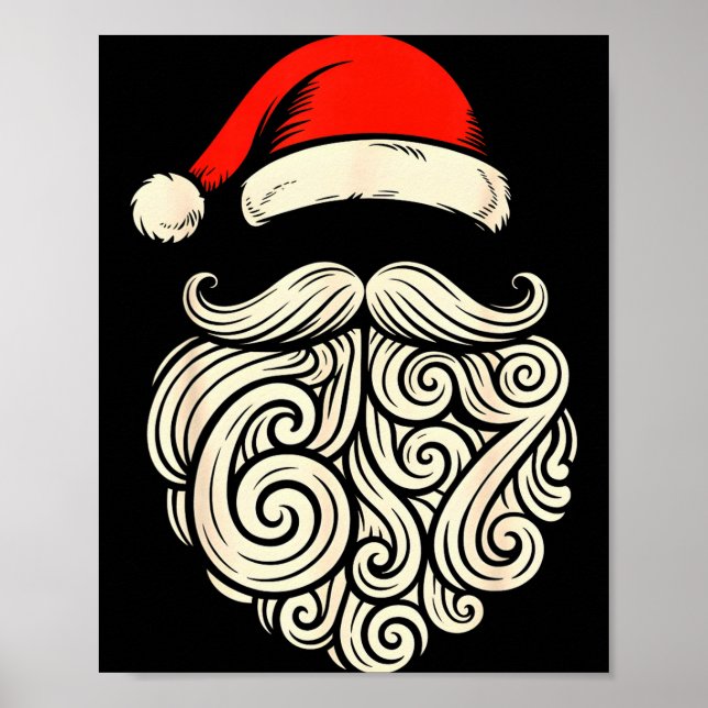 Affiche 6 7 Noël 67 Père Noël Six Sept Noël Garçons Te (Devant)