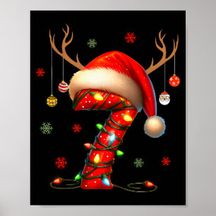 Affiche 6 7 Six Sept Gen Z Alpha Joyeux Noël Vacances 