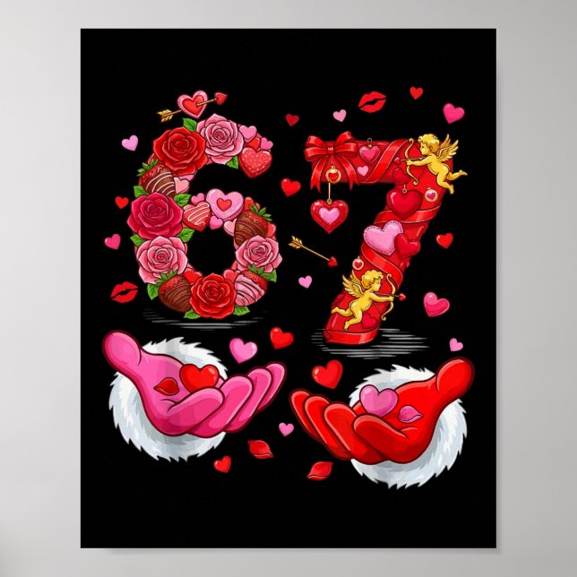 Affiche 6 7 Six Seven cœurs de la Saint-Valentin Enfants G (Devant)
