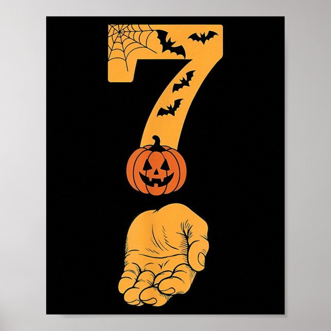 Affiche 6 7 Six Seven Mème Avec Main Toile D'araignée Hall (Devant)