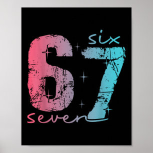 Affiche 6 7 Six Seven T-shirt drôle pour femmes