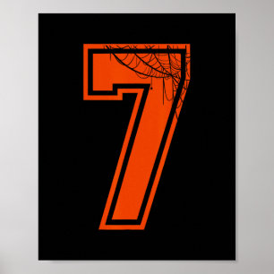 Affiche 6 7 Spider Web Funny Costume d'Halloween Tee