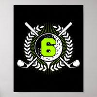 6 Anniversaire Fête Sport Golf 6 Ans Pour Enfants
