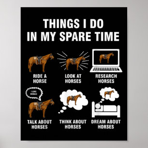 Affiche 6 choses que je fais pendant mon temps libre - Équ