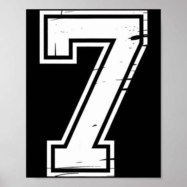 Affiche 6 Number 67 Six Seven Meme  (Devant)