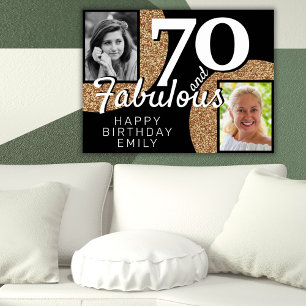 Affiche 70 ans et Fabuleux Paillettes Dorées 2 Photo Anniv