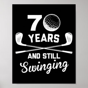 Affiche 70 ans et toujours en train de se balancer 70e ann