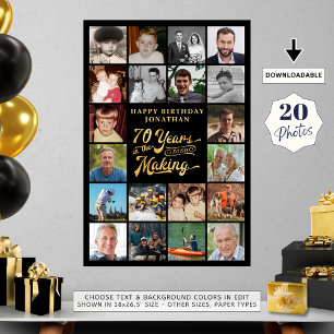 Affiche 70e anniversaire 20 Photo 70 ans à venir