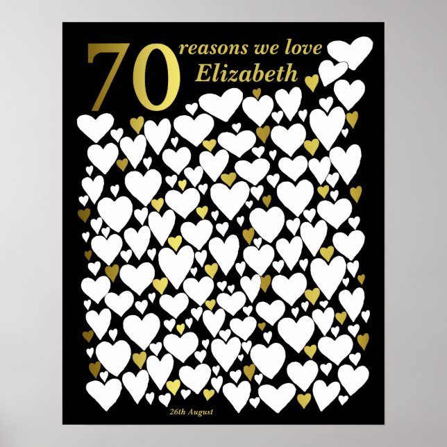 Affiche 70e anniversaire - 70 raisons pour lesquel (Devant)
