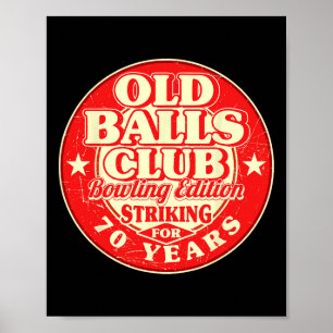 Affiche 70e anniversaire Bowling Old Bylls Club 70 ans Str