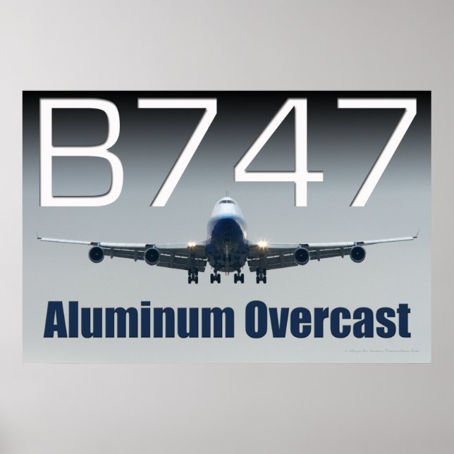 AFFICHE 747 SURCAST D'ALUMINIUM (Devant)