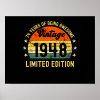 74e anniversaire édition limitée 1948 74 ans