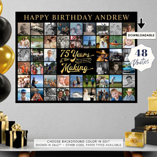 Affiche 75e anniversaire 48 Photos 75 ans à venir