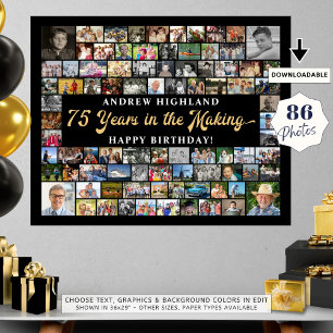 Affiche 75e anniversaire 86 Photos 75 ans à venir